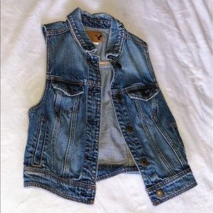 American Eagle Denim Vest